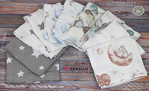 Langes coton bébé 70 x 80 cm le lot idéal pour toutes vos sorties - 6