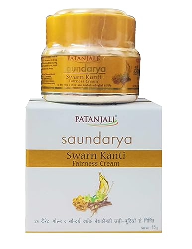 PATANJALI Saundarya Swarn Kanti Fairness Cream, 15gm (Pack of 1)
