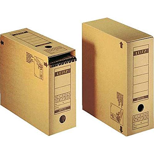 Preisvergleich Produktbild Leitz Archiv-Schachtel, A4, mit Verschlussklappe, naturbraun