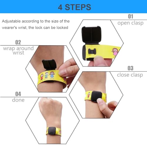 16Pack Pulsera Identificativa Niños, pulseras de seguridad para niños, pulseras antipérdida de emergencia para niños, reutilizables, impermeables, para actividades al aire libre para niños - imagen 5