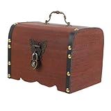 Portable et pratique : sa taille compacte rend facile à transporter, idéal pour voyages ou déménagements, vous permettant de garder vos articles bien organisés,conteneur d'argent vintage,coffre au trésor en