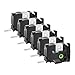 6 PK Replacment TZ251 TZe251 Black On White Tape Compatible with Brother P Touch Labeler
