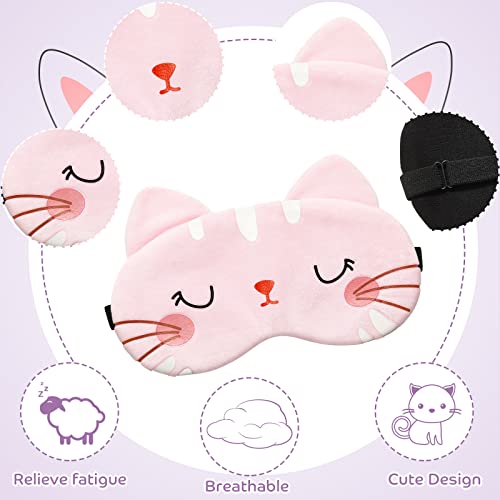 Vicenpal-6-Pcs-Kids-Sleep-Mask-Cute-Cat-Animal-Sleeping-Eye-Cover-Soft-Lightweight-Eyeshade-Kawaii-Sleeping-Mask-Funny-Cat-Blindfolds-for-Women-Girls-Teens-Kitty-Slumber-Birthday-Party-Favors