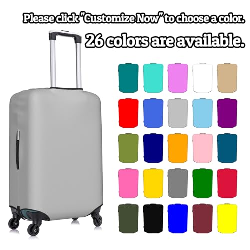 Custom Luggage Cover for Suitcase Personalized Your Photo, Text Customized Luggage Protector 2 Sides Design & Print Elastic Washable Suitcase Protector, Fit For 18-21 Inch Luggage2