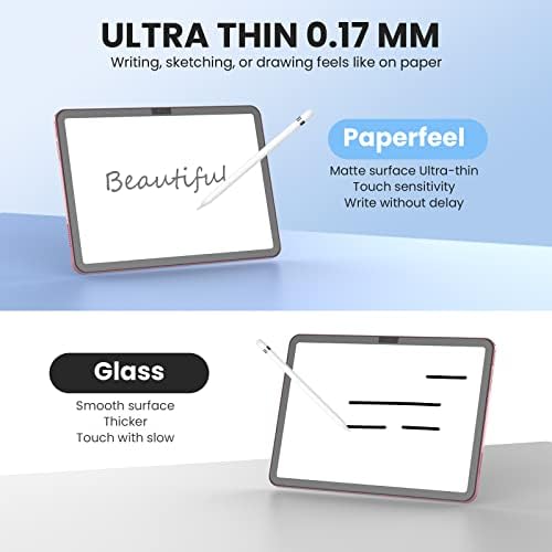 PAPERFEEL [3 Pack] Screen Protector for iPad 10th Generation (2022 Model, 10.9 Inch), Matte PET Paper Screen Protector for Drawing, Writing - Anti-Glare/Anti-Fingerprint