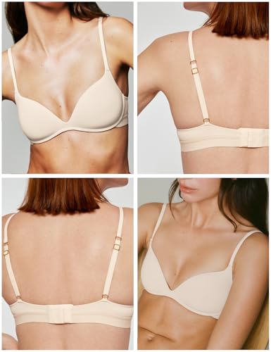 Image of Pepper Bra for Sizes AA-B Cups | Wirefree Zero-G Padded Lift Up Bra, Fitted Push Up Bra for Women