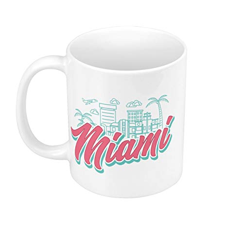 Mug Céramique Miami Soleil Etats Unis Plage Floride