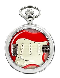Full Hunter Pocket Watch Includes 30cm (12 inch) Albert Chain White face with standard numbers Second Hand Watch Battery Included