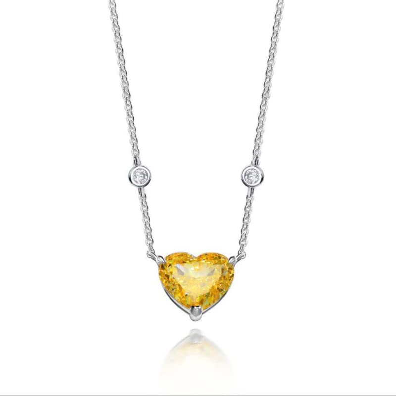 Pendentif émeraude 10x12mm argent collier diamant haut carbone femme bijoux fleur de glace