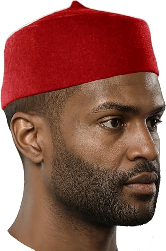 Image of Dupsie's Wool Fez Hat for Men - Soft Felt Igbo Cap | Traditional African Hat for Cultural, Religious & Fashion Wear