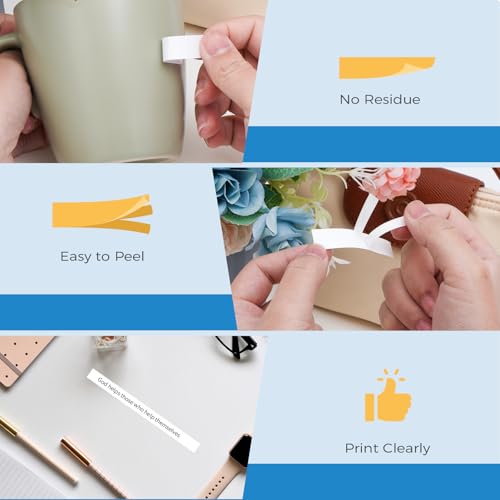 3 Pack Kompatibel mit Dymo Etikettenband 12mm x 7m 45013 S0720530 für Dymo D1 Schwarz auf Weiß für Labelmanager 160 210D 280 360D 420P Label Point 150 350