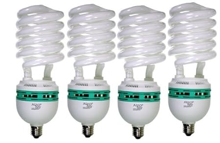 ALZO 85W CFL Photo Light Bulb 5500K, 4250 Lumens, 120V, Pack of 4, Daylight White Light