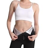 Polainas de Control de Tummy - Polainas de sudor de cintura alta para mujeres de pérdida de peso | Butt Lift Workout Running Compresión Yoga Leggings con correa de corsé ajustable Adawd