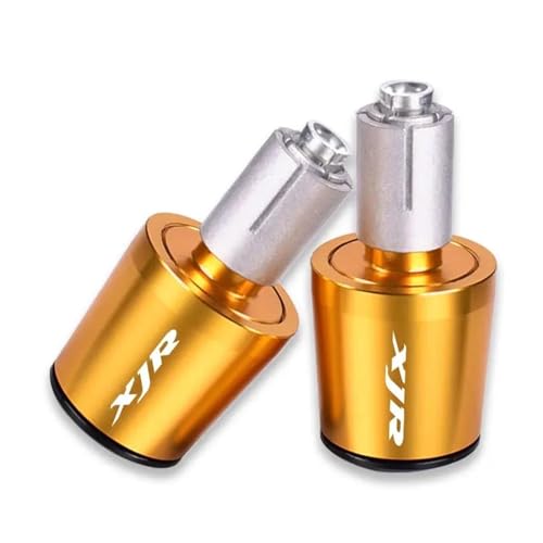 Capuchon extrémité de guidon CNC or brillant pour moto Yamaha XJR1300