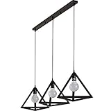 [Dimmerabile]: questa plafoniera a sospensione richiede 3 lampadine E27 (ogni lampadina da 60 W massimo).Completamente dimmerabile se si utilizzano dimmer e lampade dimmer compatibili (lampade e dimmer non sono inclusi).
