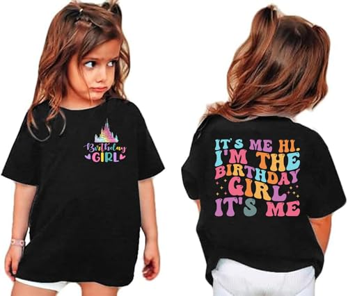 Birthday Girl Shirt for Kids Its Me Hi Im The Birthday Girl Tshirts Outfit Magic Kingdom Graphic Tees Tops4