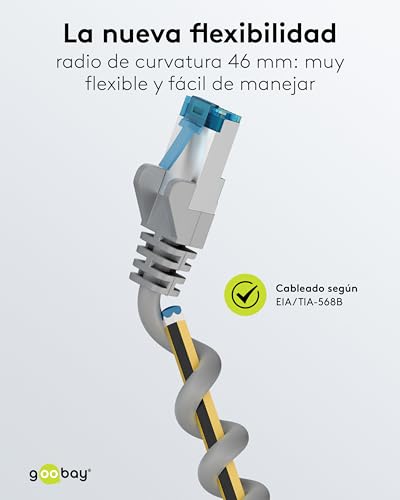 Cable LAN 20m CAT 6A SFTP para instalar internet estable en el salón 6