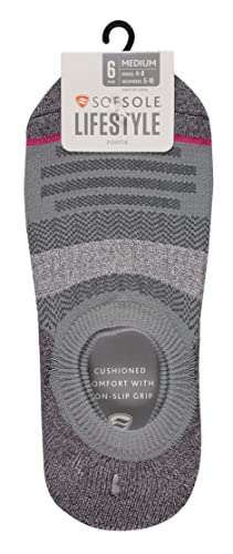 Sof Sole Women's Performance Bamboo Invisible Liner No-Show Sock, (6 Pairs) #TOP5