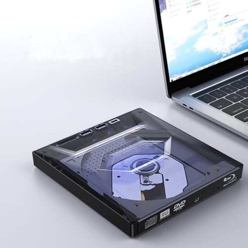 JOYIN-BURN USB 3.0 USB C External 3D Blu-ray Writer BD-RE BD Burner Drive CD DVD Burner with SD Card Reader and USB 3.0+2.0+Type-C Input Ports for Laptop PC Windows 11/10/8/7, Linux, Mac OS - Thumbnail 7