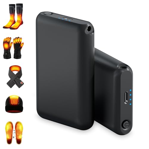 Amiable Batterie ricaricabili ai polimeri di litio da 7,4 V, 3000 mAh, per pantofole riscaldate, adatte per guanti riscaldati