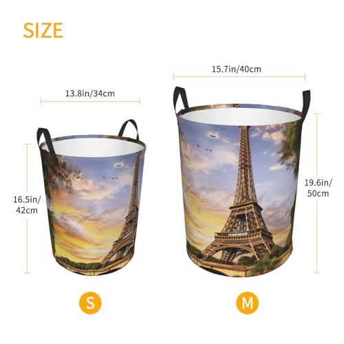 Panier à linge Tour Eiffel pliable imperméable fini le désordre des jouets