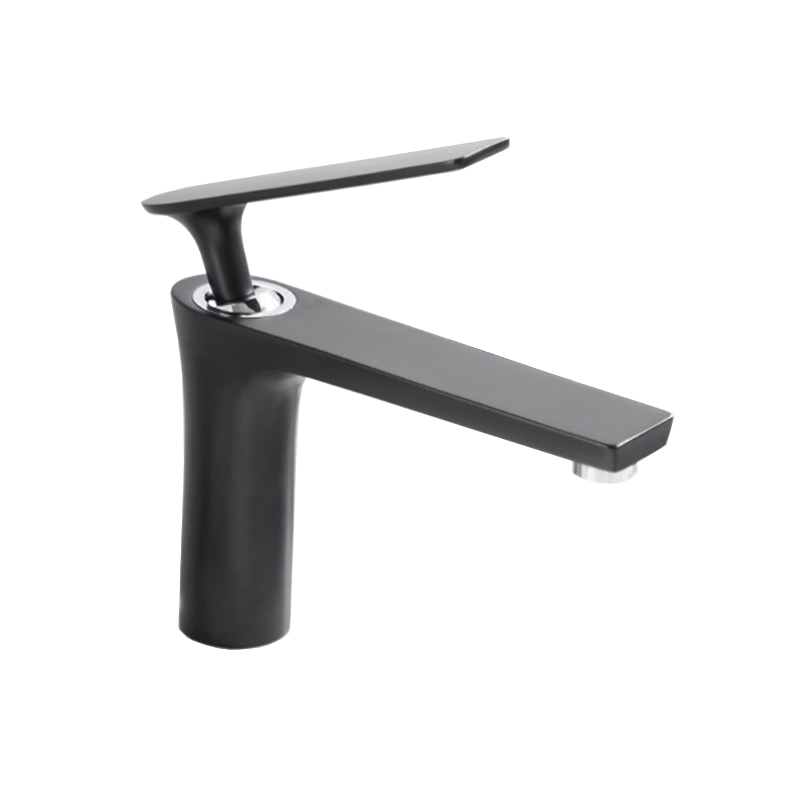 DFGHNBVC Bathroom Faucet Brass 1 Hole, White Single Handle Bathroom Faucet, Bathroom Faucets Compatible With Sink 1 Hole White, Single Hole Bathroom Faucet Tall,Black A Mixer Tap Faucet,Black A