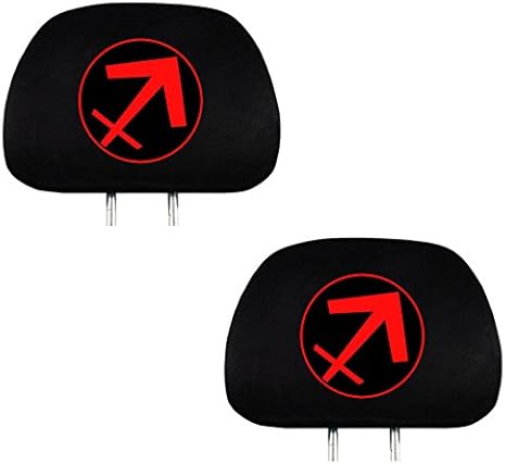 Yupbizauto New Interchangeable Embroidery Zodiac Symbles Logo Car Truck SUV Seat Headrest Covers Accessories Universal Fit -Sold by a Pairs (Sagittarius)