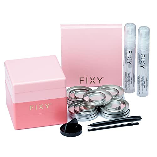 FIXY Pro Makeup Repair Kit - Easy, No Mess Way to Fix, Depot or Blend Makeup - Eyeshadow, Blush & Highlighter Repair Kit - Comes with 2 Magnetic Makeup Palettes & Compact Storage Cube