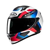 Capacete Hjc C10 Tins Branc Verm Pret Azu 58