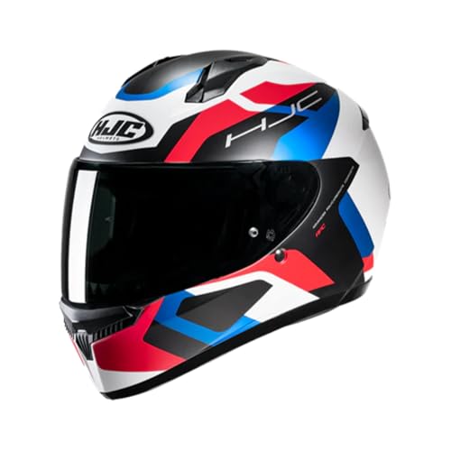 Capacete Hjc C10 Tins Branc Verm Pret Azu 58