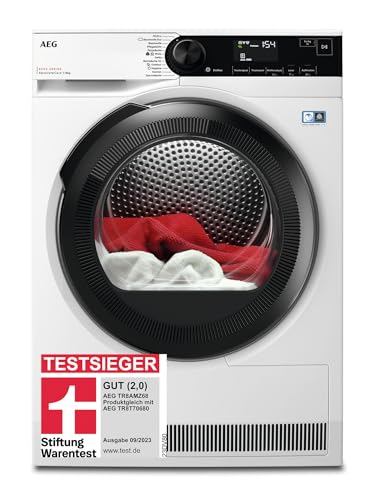 AEG TR9T75680 Séchoir à pompe à chaleur / Série 9000 avec AbsoluteCare Plus / 3D Scan - Séchage...