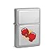 SPIRITSHIRTSHOP Gants de boxe - Briquet tempête à essence chromé - Idée cadeau - Rechargeable longue durée de vie