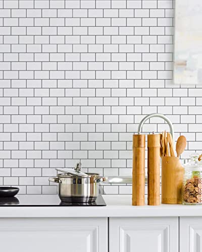 Art3D Subway Tiles Peel And Stick Backsplash, Stick On Tiles Kitchen Backsplash (10 Tiles) #TOP7