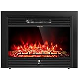 Topment 28.5" Recessed Electric Fireplace, Freestanding Fireplace Insert with Touch Screen Control P