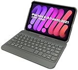 Arteck Bluetooth Keyboard Case for iPad Mini 6, 8.3-inch, with 130 Degree Swivel Rotating Stand, Shockproof Protection, Auto Sleep/Wake Feature, USB-C Charging