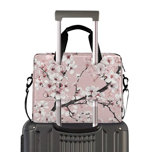 Maletín para portátil ALAZA con diseño floral blanco miniatura 3