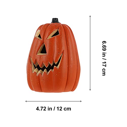 OSALADI 1Pc Halloween Pumpkin Lantern Indoor Jack O Lanterns Battery Operated Pumpkin Night Light for Kids Room, Bedroom, Party Decorations