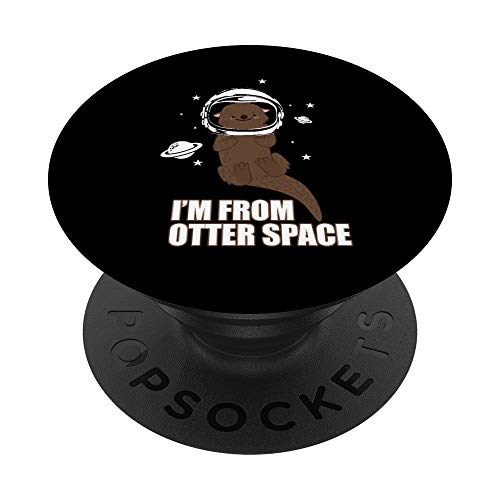 Astronauta Nutria Divertida I'm From Otter Space PopSockets Agarre y Soporte para Teléfonos y Tabletas
