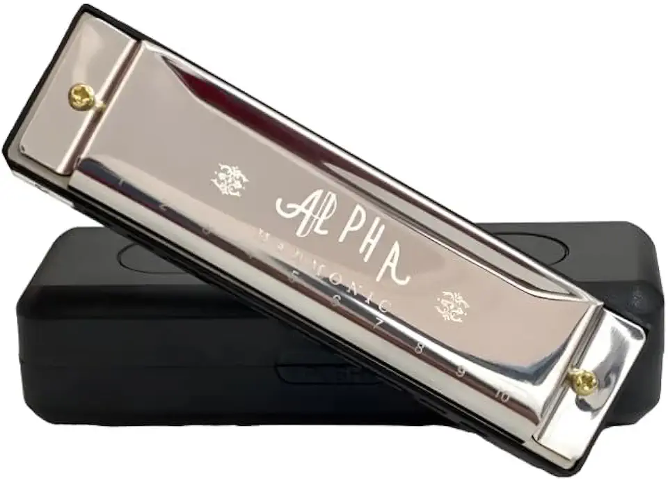 Gaita De Boca Profissional Harmônica Em Dó (c) Blues (Cromado)