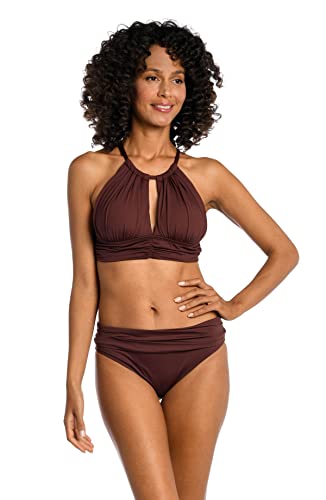 Haut de bikini à col haut La Blanca Island Goddess pour femme