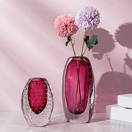 Grand vase transparent TUSUOD bubble vase décoratif de salon et table à manger - 5