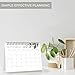 Aesthetic Desk Calendar 2026 - Runs until December 2026 - Beautiful Small Flip Desktop Calendar for Easy Organizing