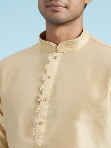 Image of DIWAS BY MANYAVAR Men's Art Silk Self Design Kurta (1pc)