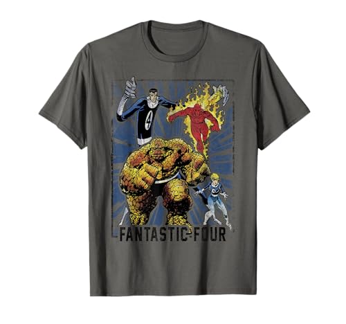 Póster del equipo vintage de Marvel Fantastic Four Camiseta