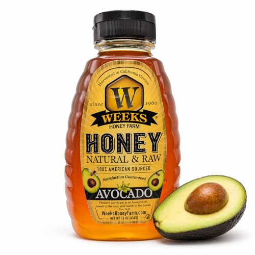 Miel de aguacate pura sin filtrar 16 oz miniatura 1