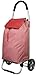 Trendyshop365 Einkaufstrolley Premium Klappbar 42 Liter Rot Gestreift