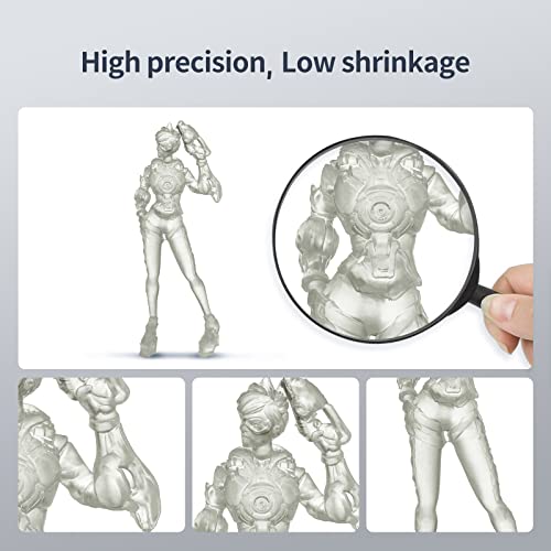 Image of ANYCUBIC Tough Resin 2.0, 3D Printer Resin with Upgraded High Toughness and High Precision, 365-405nm Fast Curing 3D Resin for 4K 8K LCD /DLP /SLA 3D Printing (Clear, 1kg)
