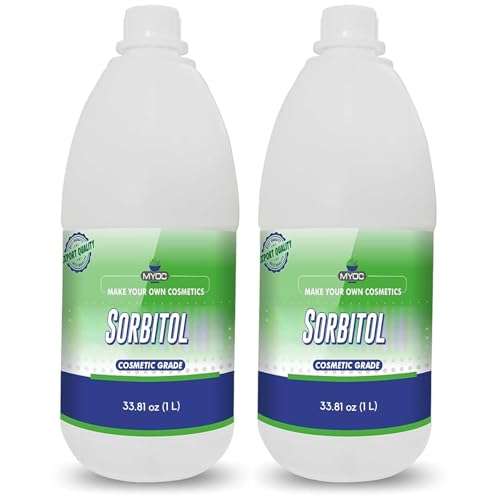 Myoc Sorbitol – Cosmetic Grade – Moisturizing & Humectant Ingredient for Skincare, Haircare, and DIY Formulations - 2 L / 67.62 Fl Oz