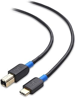 Cable Matters USB C Printer Cable 3 m (USB C to USB B Cable, USB B to USB C Cable) Compatible with Printer, MIDI Controller, MIDI Keyboard and More in Black - 3 m