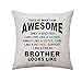 'This Is What An Awesome Brother Looks Like Brother' prezenty od siostry brata poszewki na poduszki ozdobne poszewki na poduszki dla brata rodzeństwa urodziny (Awesome Brother)